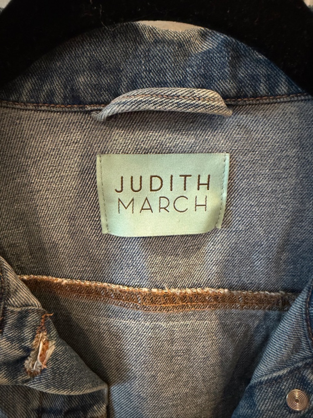 Blue Denim Jacket with Green Patch - Picture 5 of 7